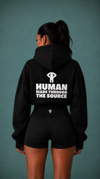THE SOURCE WITHIN CROPPED HOODIE
