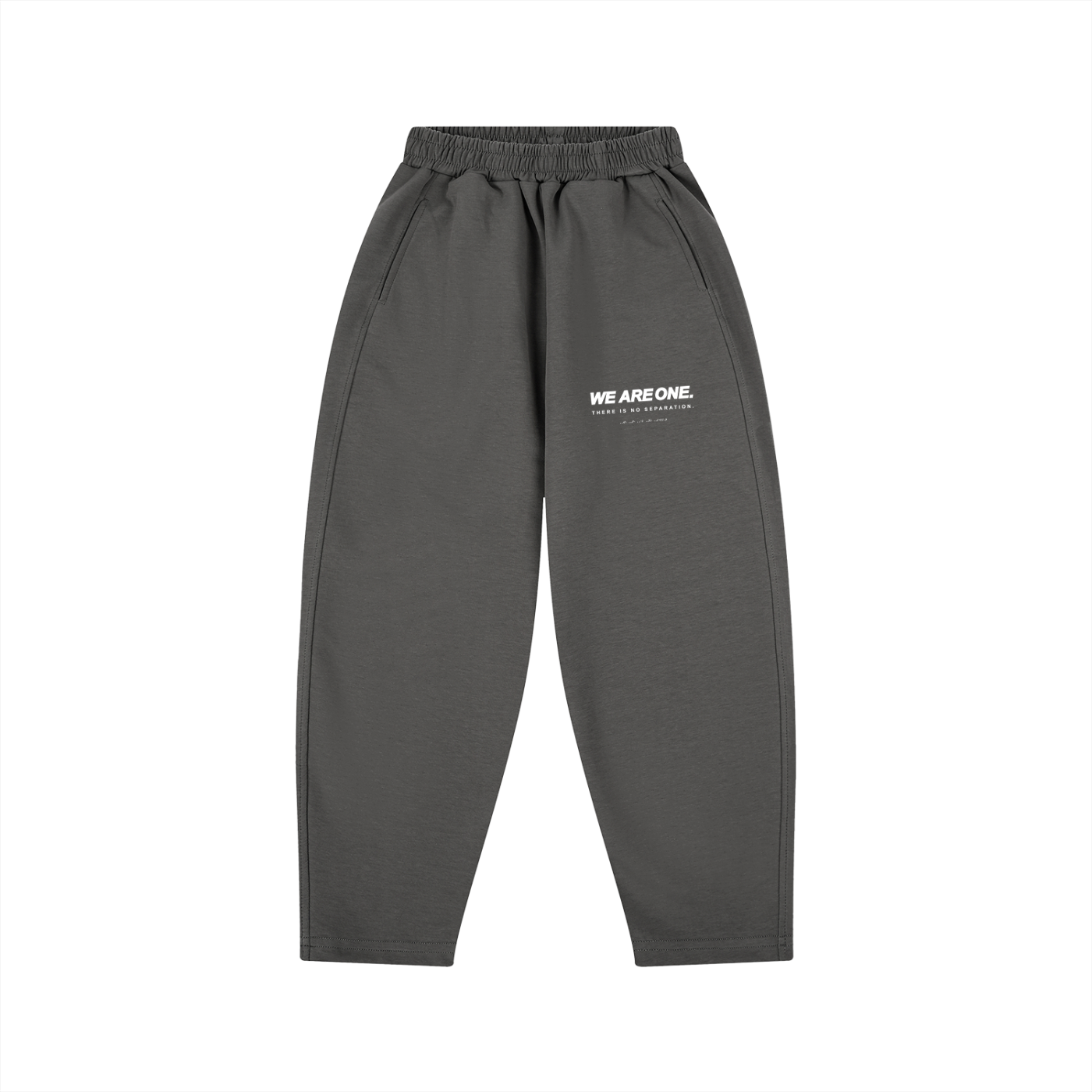 WE ARE ONE wide leg sweatpants