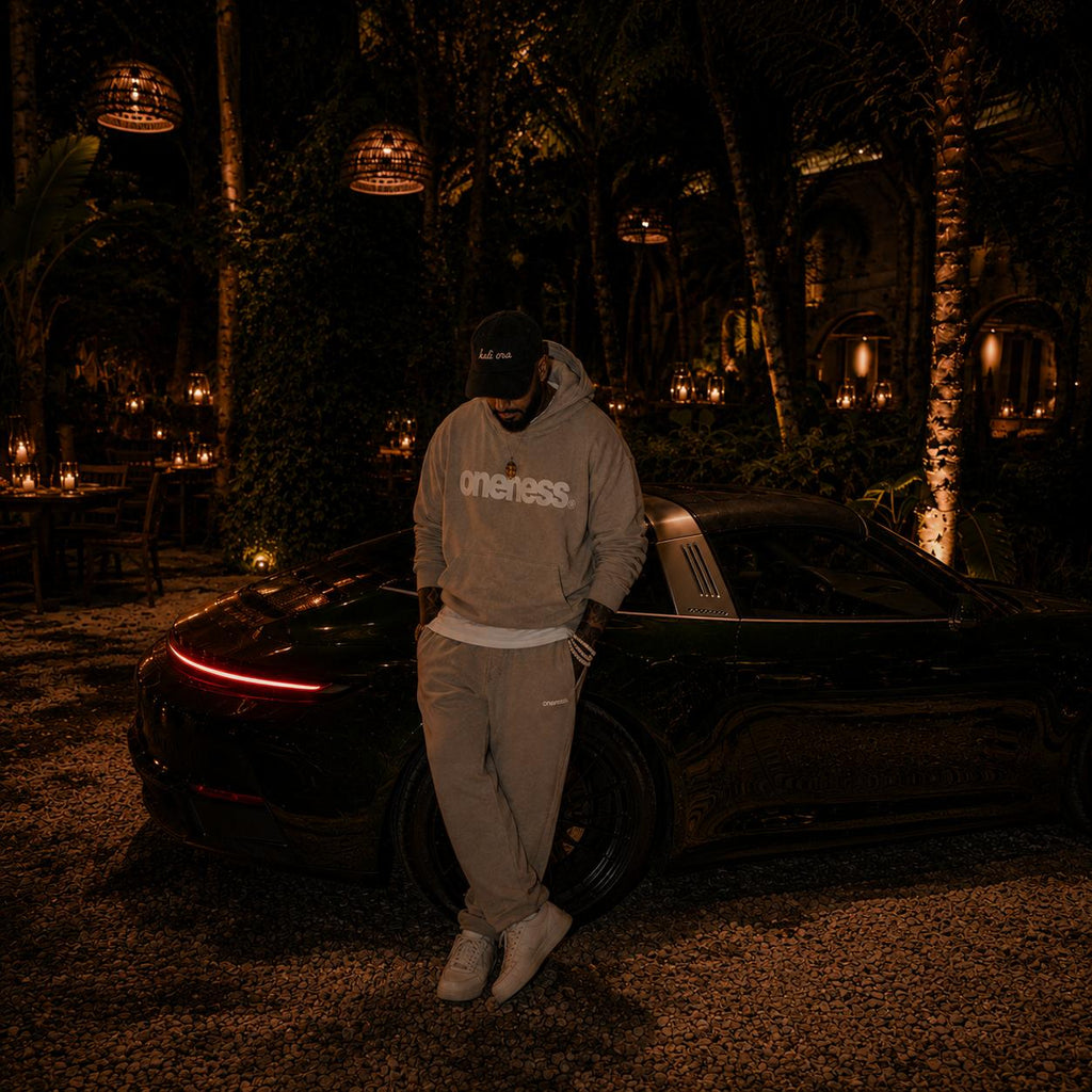 Snow Washed Loose Cotton Hoodie