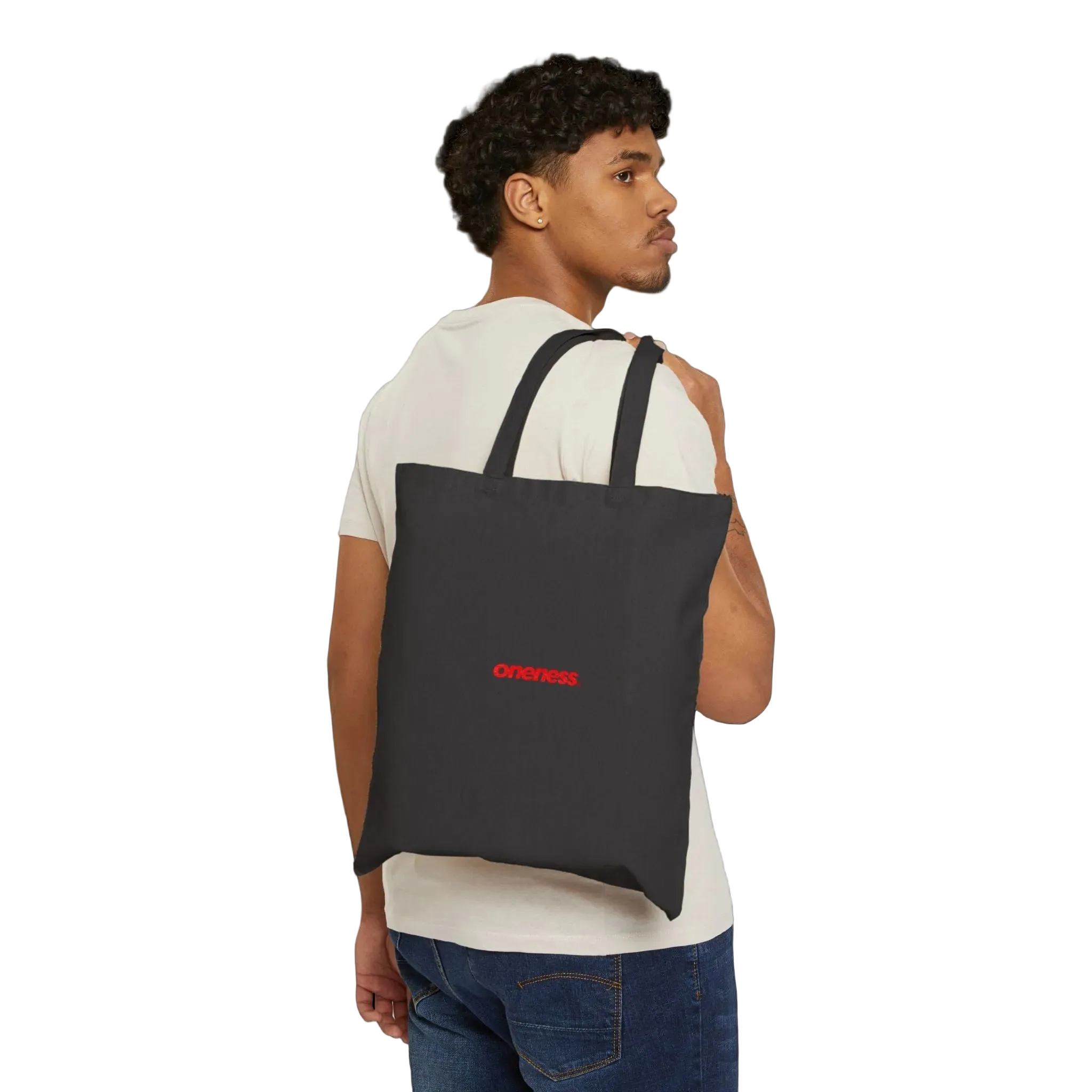 Oneness Canvas Tote Bag — Minimalist Cotton Grocery & Everyday Carry
