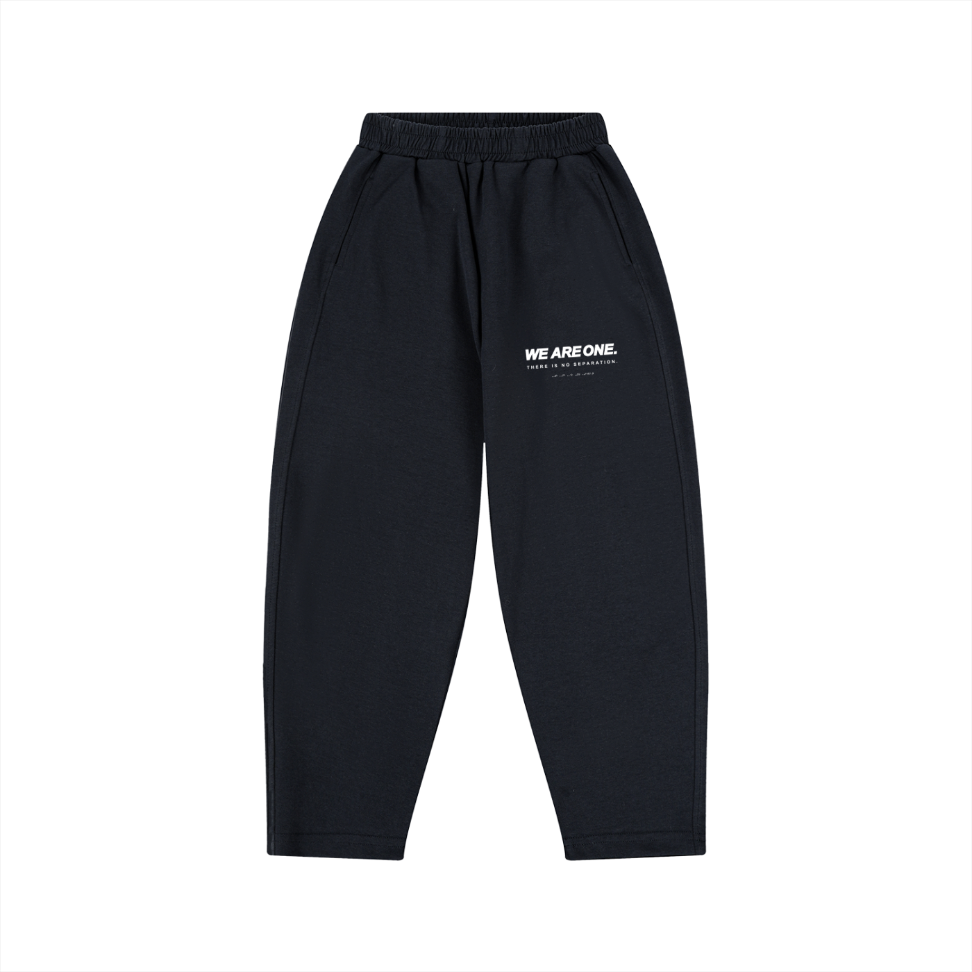 WE ARE ONE wide leg sweatpants