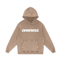 Snow Washed Loose Cotton Hoodie