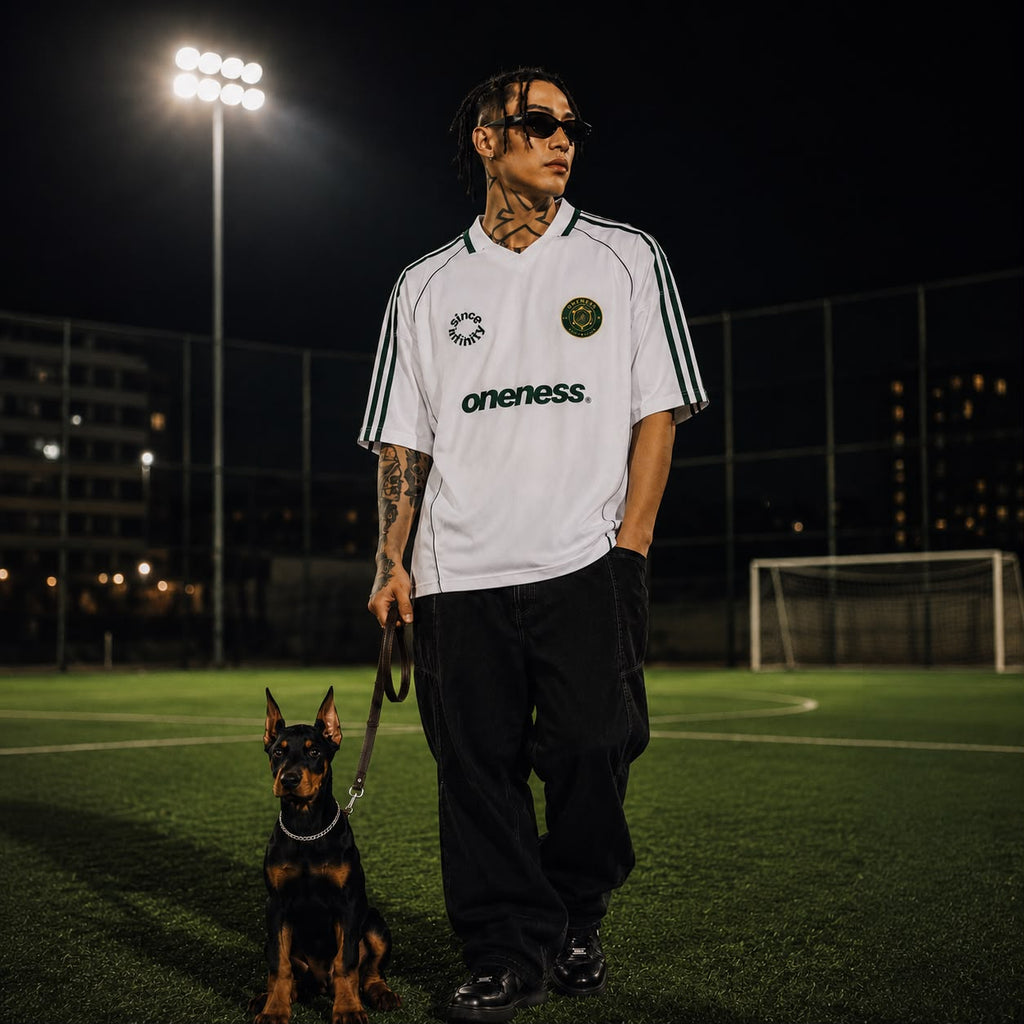 Shadow Stripe Collared Soccer Jersey