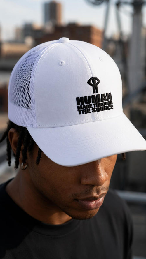 Adult 6-Panel Trucker Cap | Flexfit 6511 White