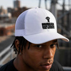 Adult 6-Panel Trucker Cap | Flexfit 6511 White