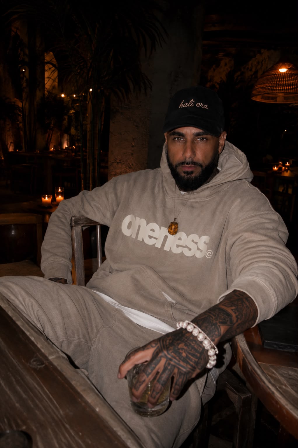 Snow Washed Loose Cotton Hoodie
